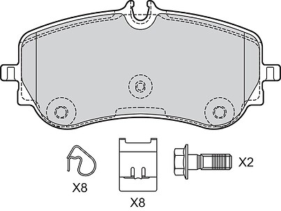 BRAKE PADS VW AMAROK CRAFTER MAN TGE RR